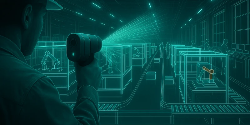 3D-Scanning in der Fabrikplanung: Präzise Entscheidungen auf digitaler Basis.